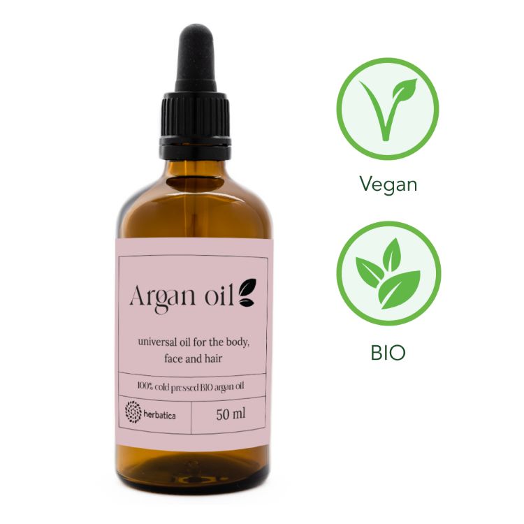 Obrázok z Arganový olej 100% BIO prírodný, za studena lisovaný - Herbatica Objem: 100 ml