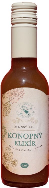 Obrázok z Bylinářství U Chytré horákyně Sirup "Konopný Elixír" - Bylinkářství u Chytré Horákyně - 250 ml