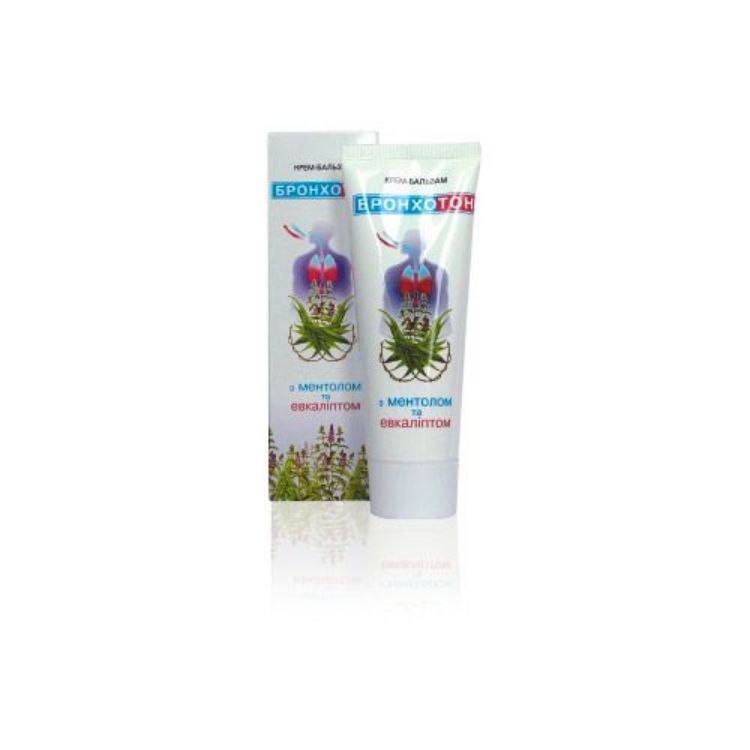 Obrázok z Krém – balzam "Bronchoton" s mentolom a eukalyptom - Elixir - 75ml