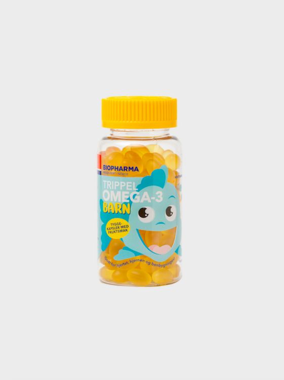 Obrázok z HLH BioPharma Omega 3 detské žuvacie kapsule 60 kapsúl