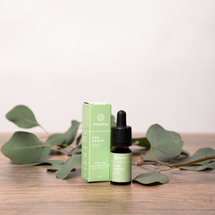 Obrázok z CBD kvapky 5% s olivovým olejom - Herbatica - 10 ml