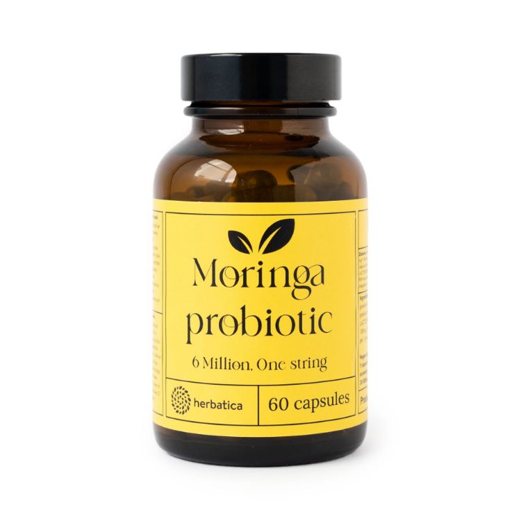 Obrázok z Probiotiká z moringy  - 6 miliónov, jeden kmeň - 60 kapsúl - Herbatica