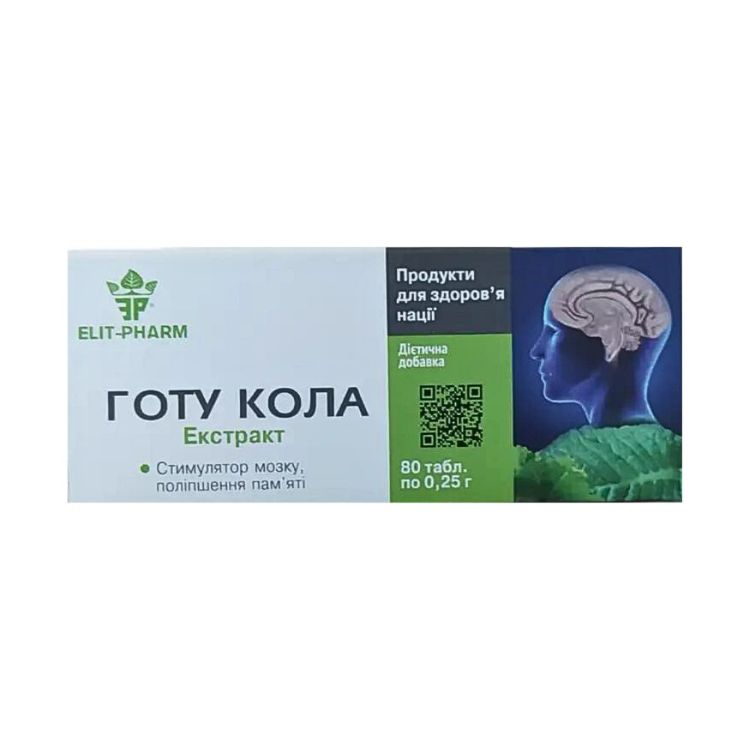 Obrázok z Gotu Kola extrakt - 80 tabliet - Elit Pharm