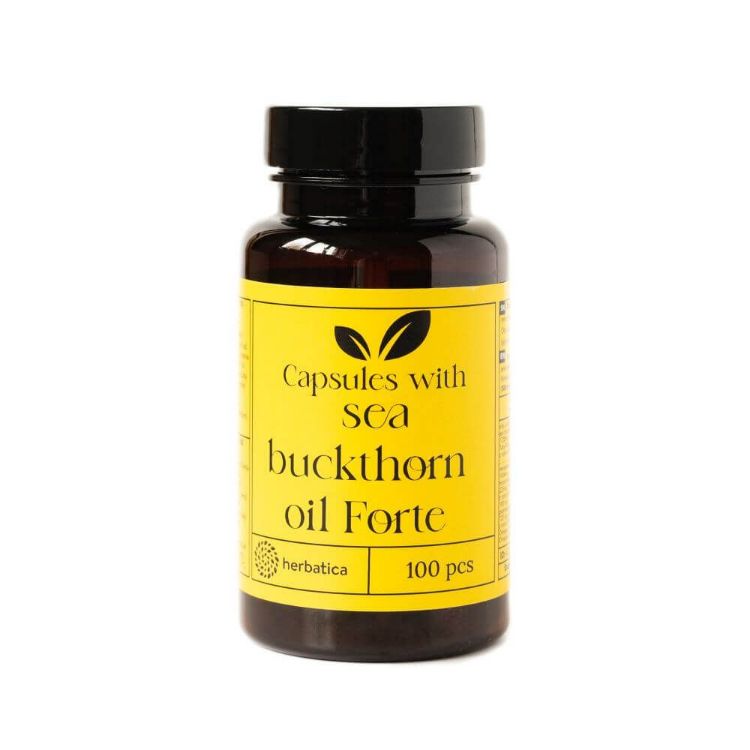 Obrázok z Rakytníkový olej Forte v kapsulách/500mg - 100 kapsúl - Herbatica