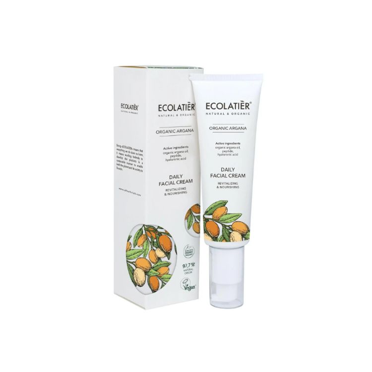Obrázok z Denný pleťový krém revitalizačný a výživujúci Organic Argana - 50ml - Ecolatier