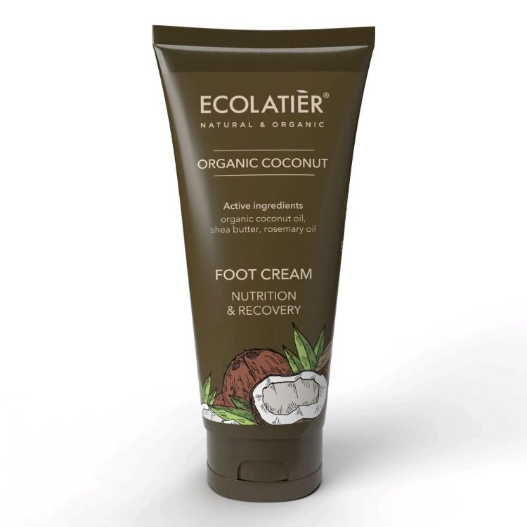 Obrázok z EcoLatier Krém na nohy regeneračný Organic Coconut - 100 ml -Ecolatier