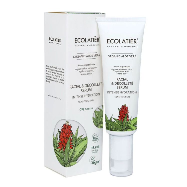 Obrázok z Sérum na tvár a dekolt s intenzívnou hydratáciou Organic Aloe Vera - 50 ml - Ecolatier