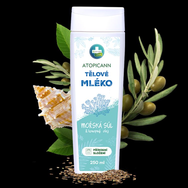 Obrázok z ATOPICANN prírodné telové mlieko pre citlivú pokožku - 250 ml - Annabis