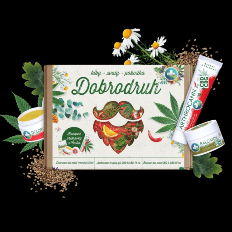 Obrázok z Darčekové balenie DOBRODRUH pre kĺby, svaly a pokožku - Annabis