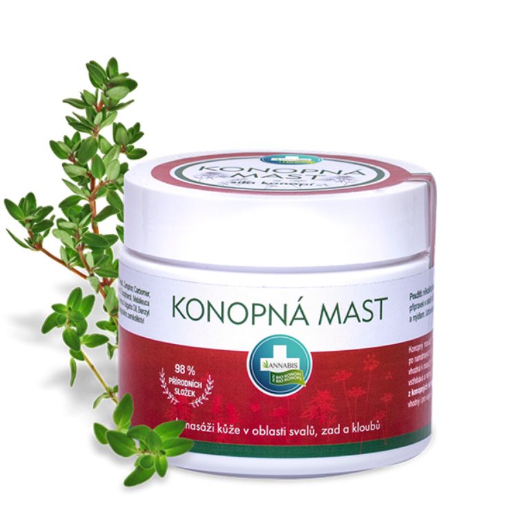 Obrázok z KONOPNÁ masť na masáž chrbta, svalov a kĺbov - 330 ml - Annabis
