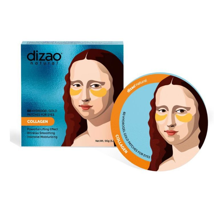 Obrázok z Hydrogélové očné náplasti zlaté s kolagénom - 60ks/90g - Dizao