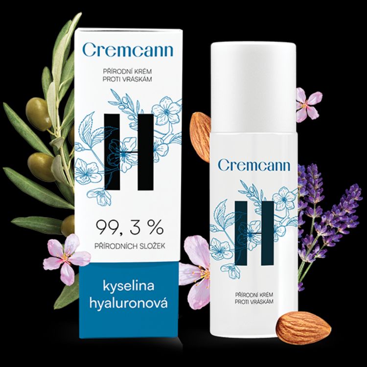 Obrázok z CREMCANN pleťový krém proti vráskam s kyselinou hyalurónovu - 50 ml - Annabis