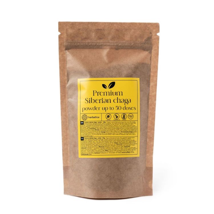 Obrázok z Prémiová čaga sibírska 100% prášok - 100g - Herbatica