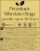 Obrázok z Prémiová čaga sibírska 100% prášok - 100g - Herbatica