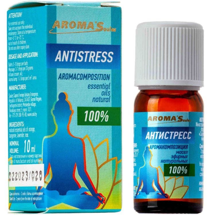 Obrázok z Aroma´Saules Zmes esenciálnych olejov Antistress - 10 ml - Aroma'Saules