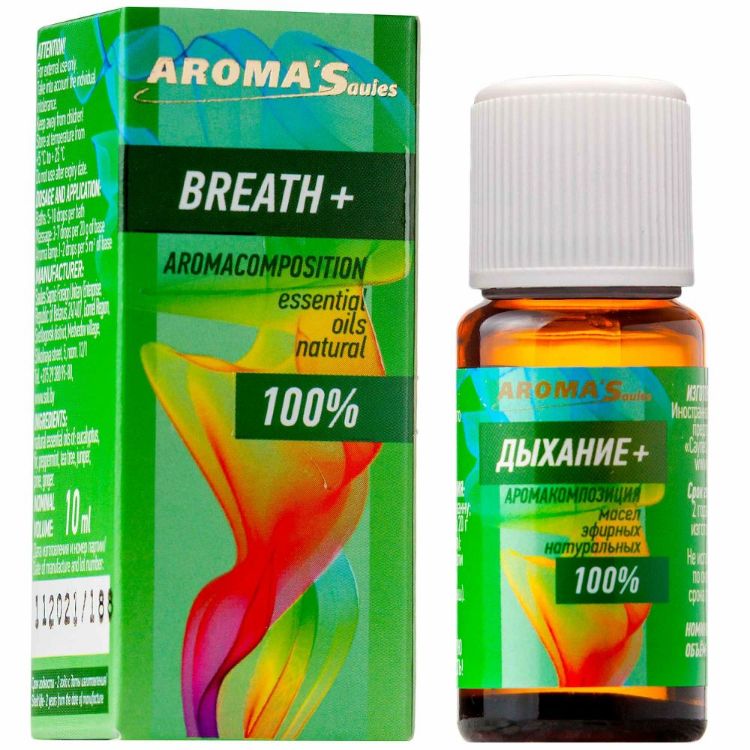 Obrázok z Aroma´Saules Zmes esenciálnych olejov Dýchanie - 10 ml - Aroma'Saules