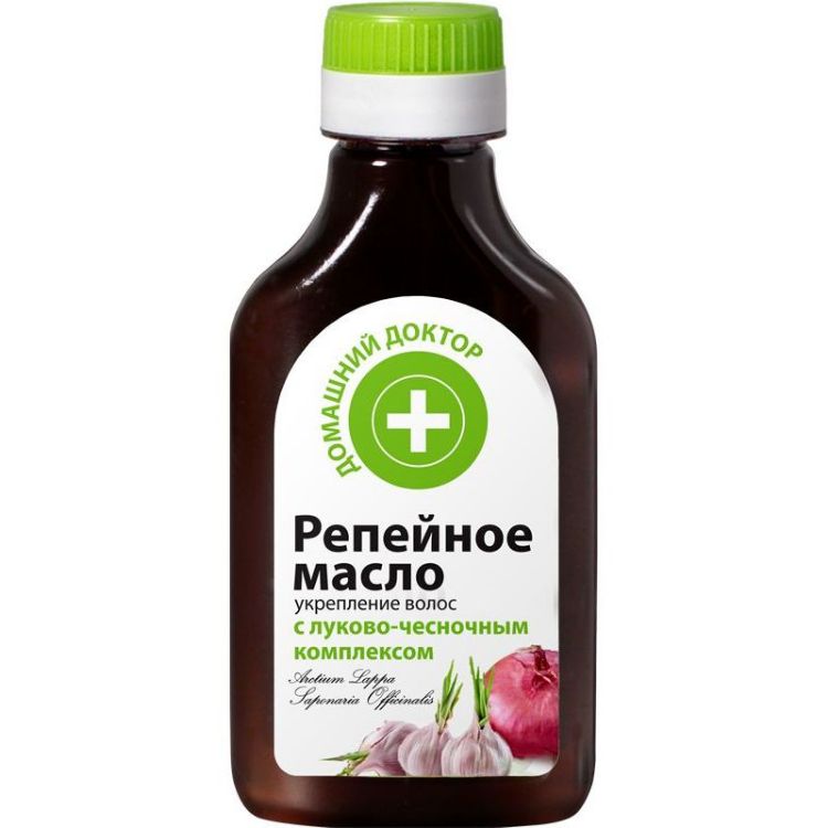 Obrázok z HealthNA Lopúchový olej na vlasy, posilňujúci s cibuľou a cesnakom - 100ml - Domáci doktor