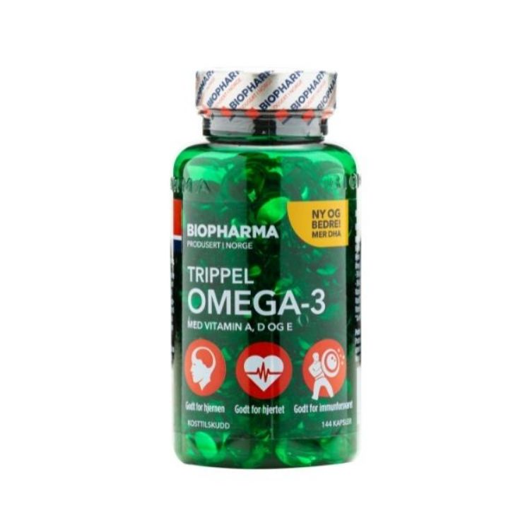 Obrázok z Trippel Omega 3 - Biopharma - 144 kapsúl