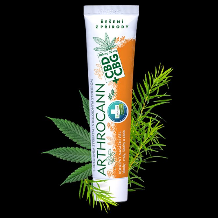 Obrázok z ARTHROCANN konopný masážny gél CBD+CBG s koloidným striebrom na kĺby, svaly a chrbát - 75 ml - Annabis