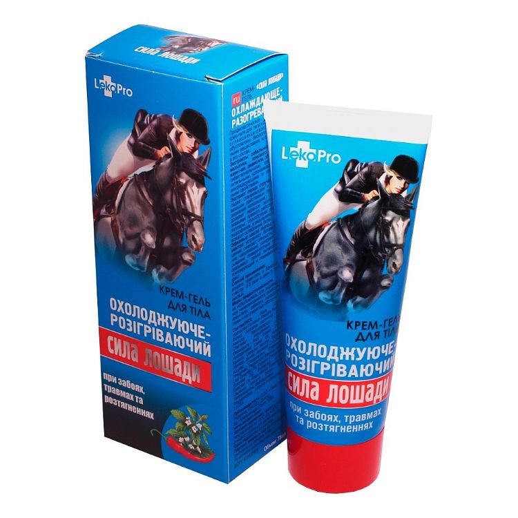 Obrázok z Konská sila krém/gél hrejivo-chladivý na zápaly, výrony, svaly - 75 ml - LekoPro