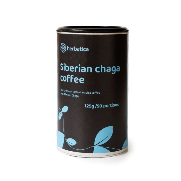 Obrázok z Sibírska čaga s prémiovou instantnou kávou arabica - 125g - Herbatica