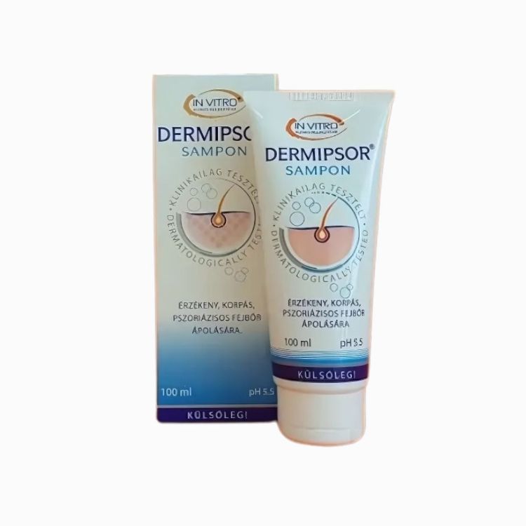 Obrázok z IN VITRO Dermipsor šampón - jemná starostlivosť o pokožku hlavy pri psoriáze a seboroickej dermatitíde - 100 ml -  InVitro