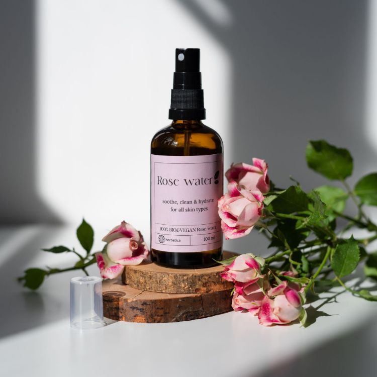 Obrázok z Ružová voda 100% BIO prírodná - Herbatica Objem: 50 ml