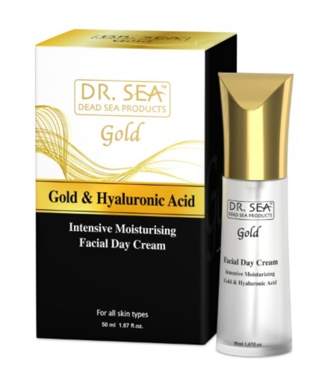 Obrázok z Denný pleťový intenzívny krém s kozmetickým zlatom a kyselinou hyaluronovou - 50ml - Dr. Sea