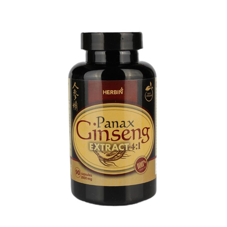 Obrázok z Ženšenový extrakt 500mg ( Panax ginseng ) - 90 kapsúl - HealthNA