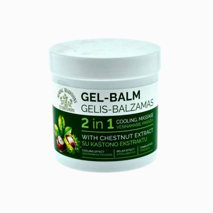 Obrázok z Krémový gél-balzam na nohy s pagaštanom konským - 250ml - Herbal Traditions