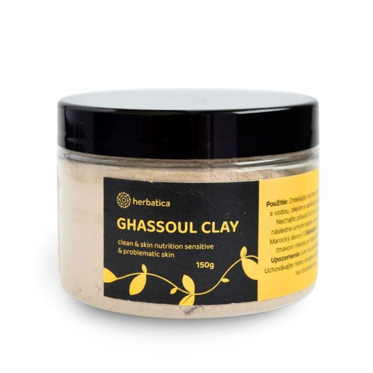 Obrázok z Marocký ghassoul íl 100% BIO prírodný - Herbatica - 150 g