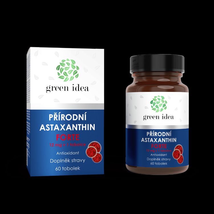 Obrázok z Astaxantín forte 12 mg - kapsule 60 ks - Green idea