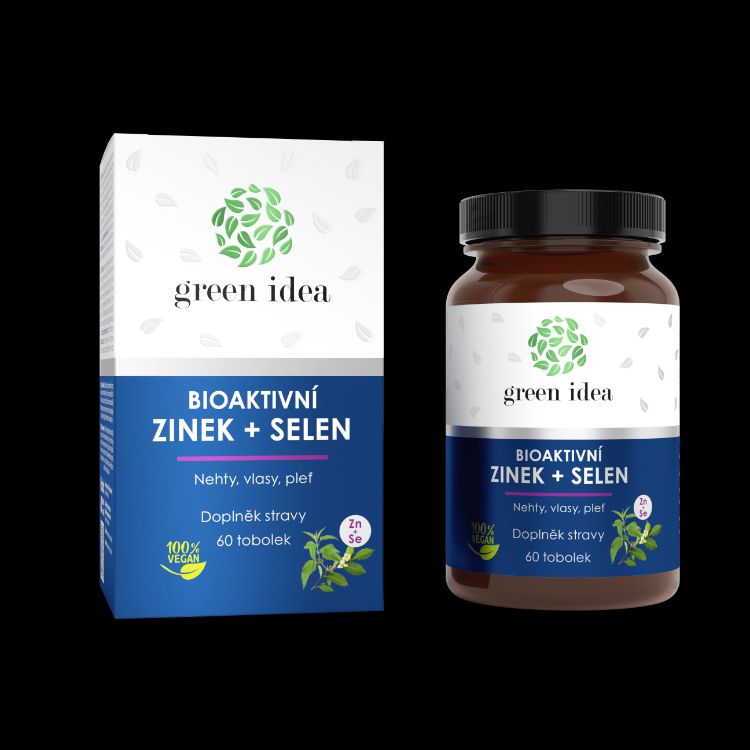 Obrázok z Bioaktívny zinok+selén - kapsule 60 ks - Green idea
