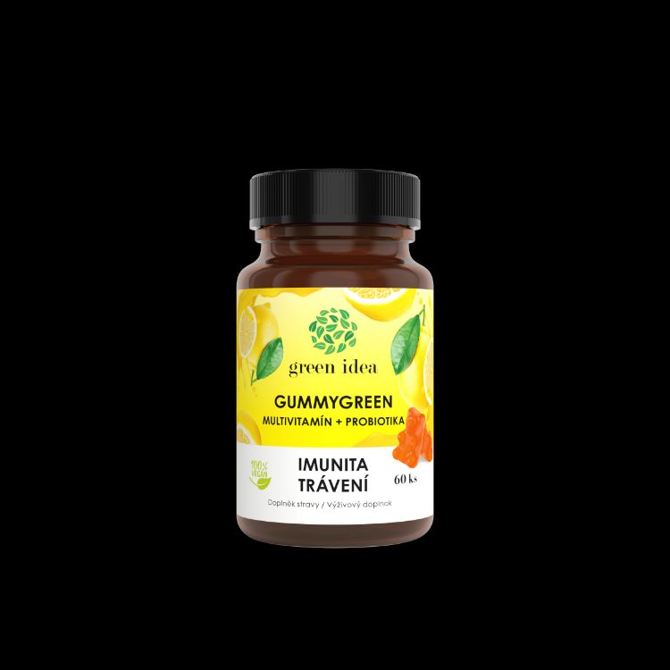 Obrázok z Gummygreen - Multivitamín + probiotiká 60 ks - Green idea