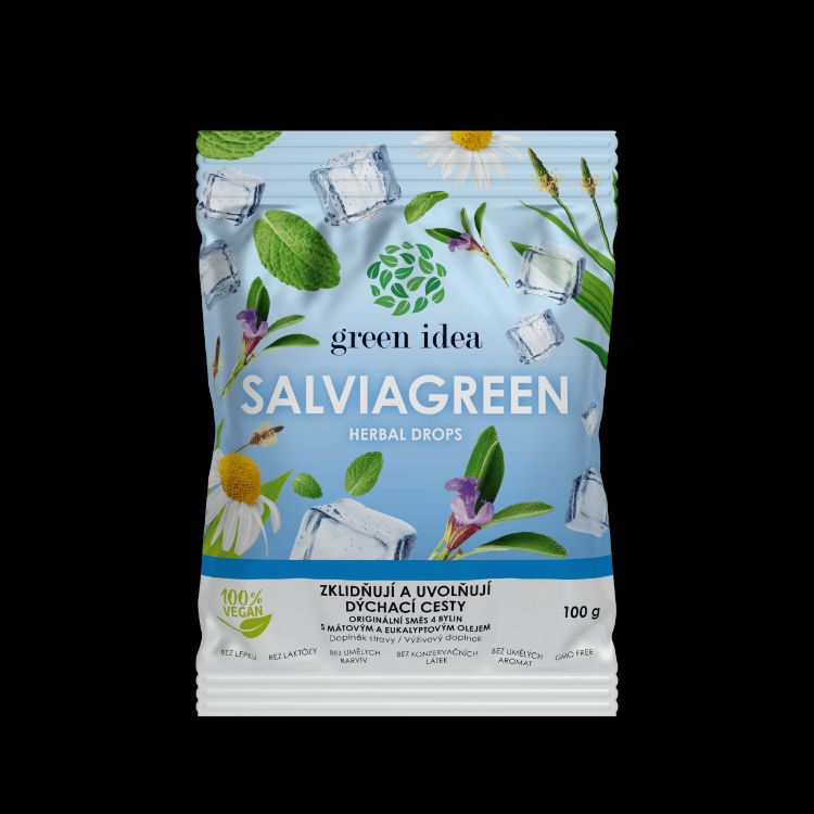 Obrázok z Salviagreen - bylinné cukríky 100 g - Green idea