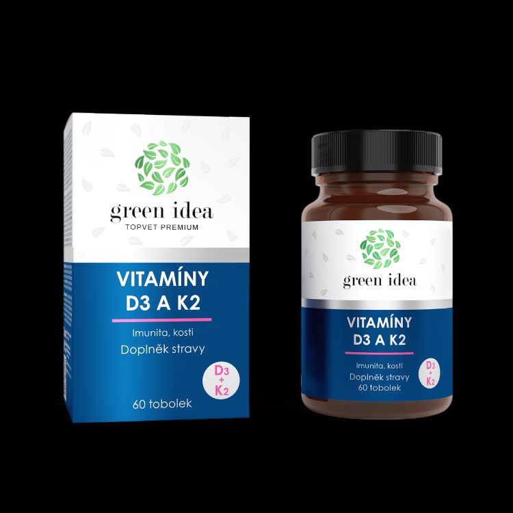 Obrázok z VITAMÍNY D3 a K2 - kapsule 60 ks - Green idea