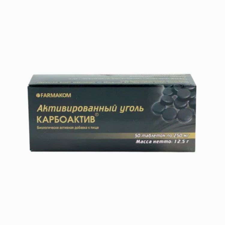 Obrázok z Aktívne uhlie - Farmakom (Balenie: 50 tabliet)