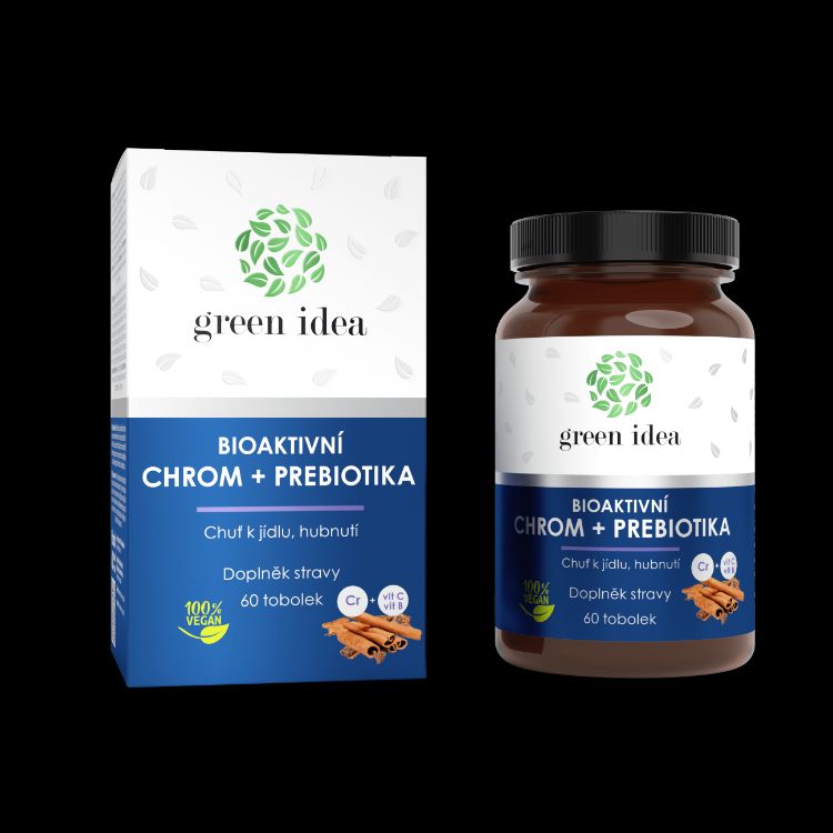Obrázok z Bioaktívny chróm + prebiotiká - kapsuly 60 ks - Green idea
