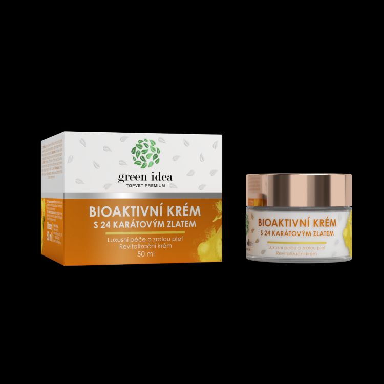 Obrázok z Bioaktívny krém s 24 karátovým zlatom 50 ml - Green idea