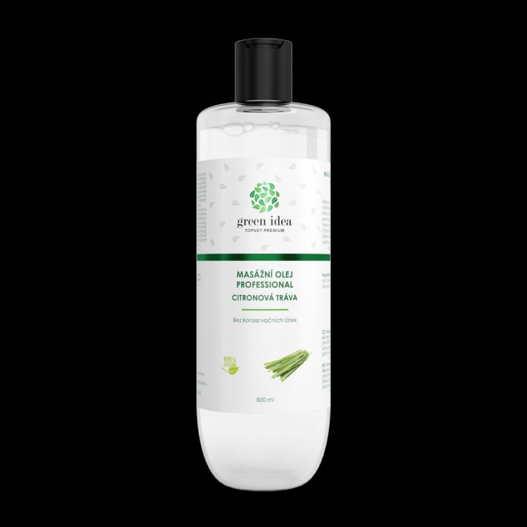 Obrázok z Citrónová tráva masážny olej 500 ml - Green idea