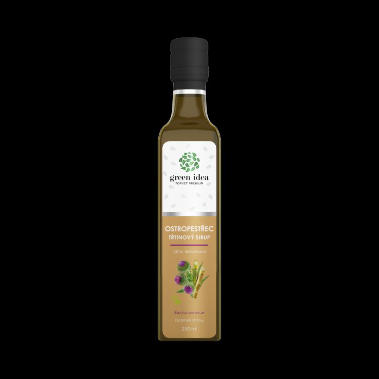 Obrázok z Ostropestrecový sirup - trstinový 250 ml - Green idea