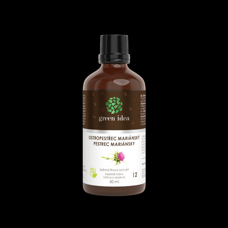 Obrázok z Ostropestrec tinktúra - kvapky 50 ml - Green idea
