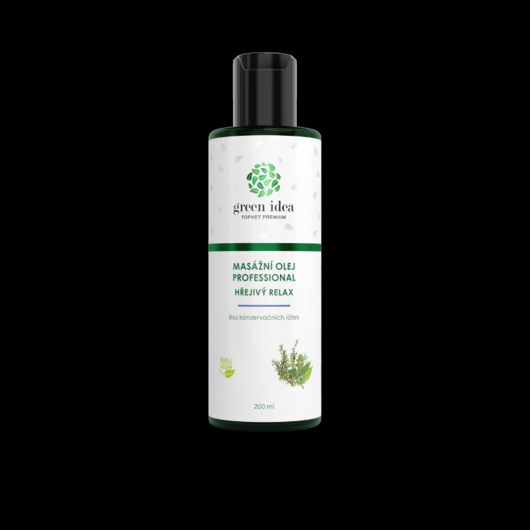 Obrázok z Hrejivý relax - masážny olej 200 ml - Green idea