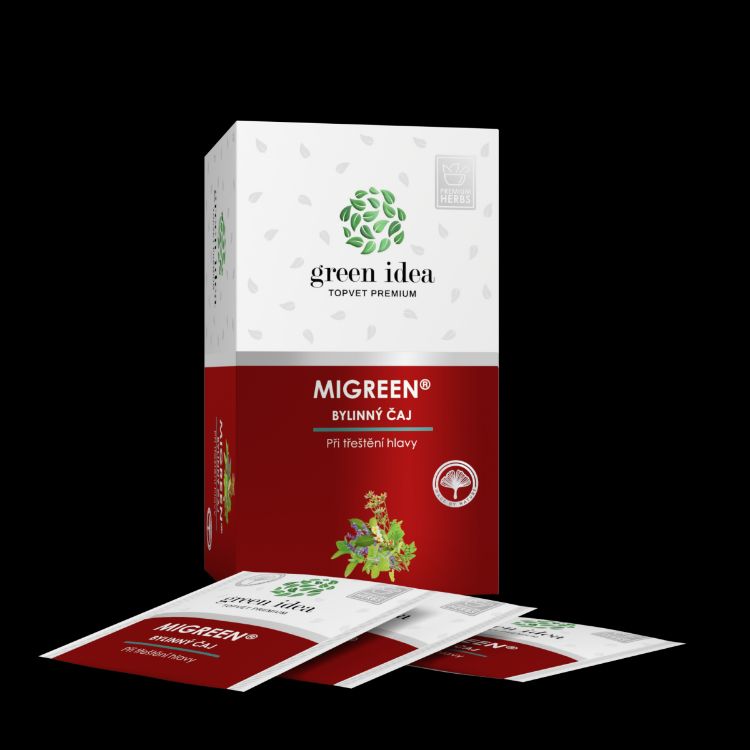 Obrázok z Herbex Migreen - bylinný čaj 20 sáčkov - Green idea