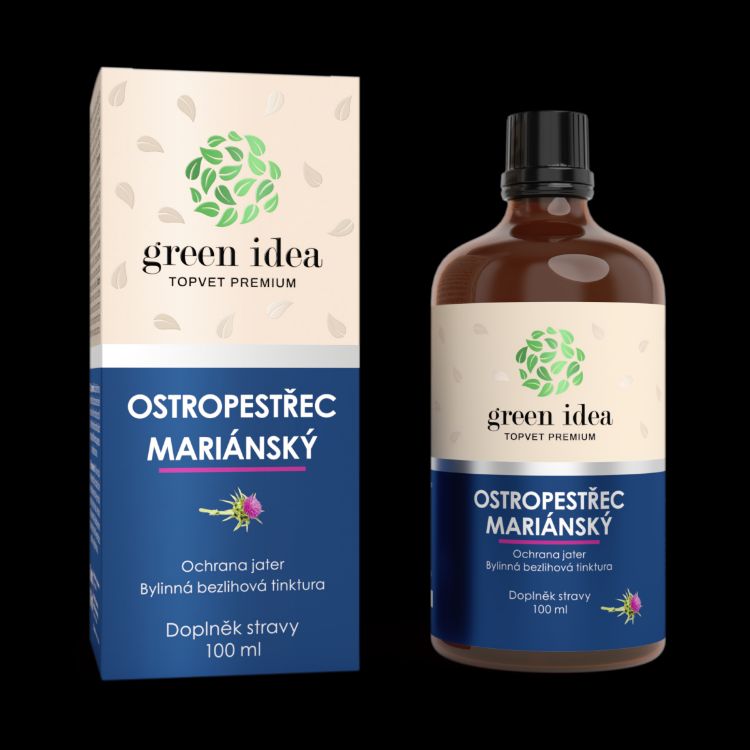 Obrázok z Pestrec mariánsky - bezalkoholová tinktúra 100 ml - Green idea