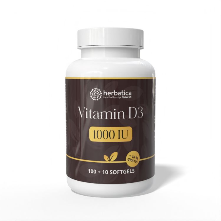 Obrázok z Vitamín D3 1000 IU - 110 tabliet - Herbatica