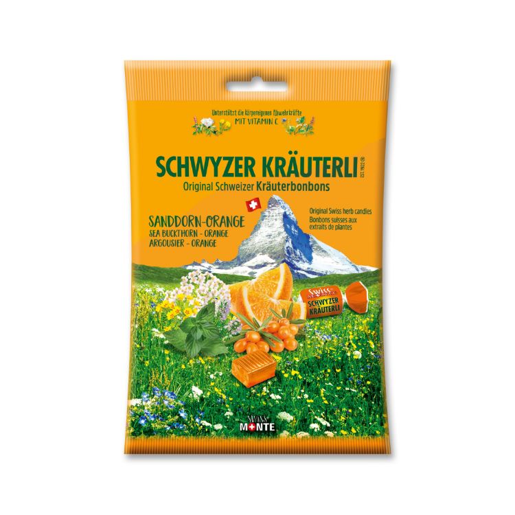 Obrázok z DOMACO Bylinné bonbóny – Rakytník + pomaranč 75 g – Green idea