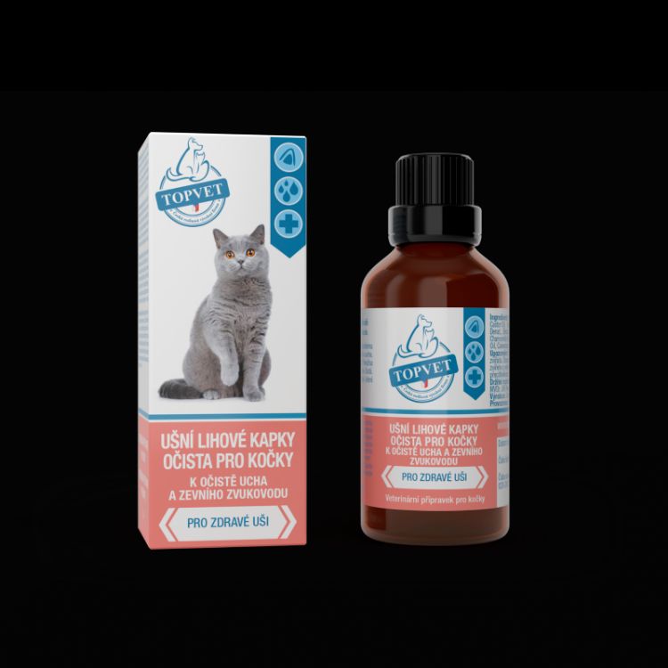 Obrázok z Ušné liehové kvapky - očista pre mačky 50 ml - Green idea