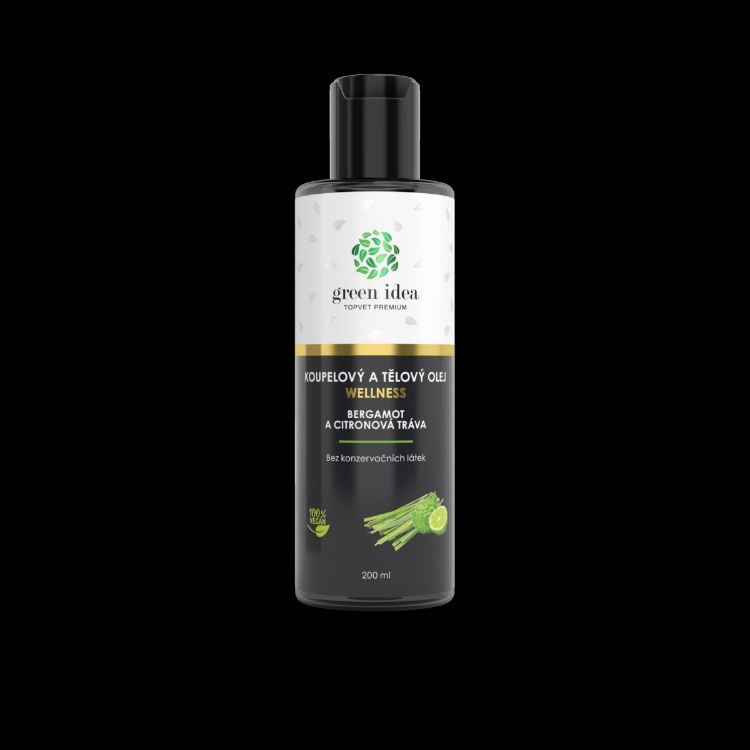 Obrázok z Bergamot a citrónová tráva - kúpeľový a telový olej 200 ml - Green idea