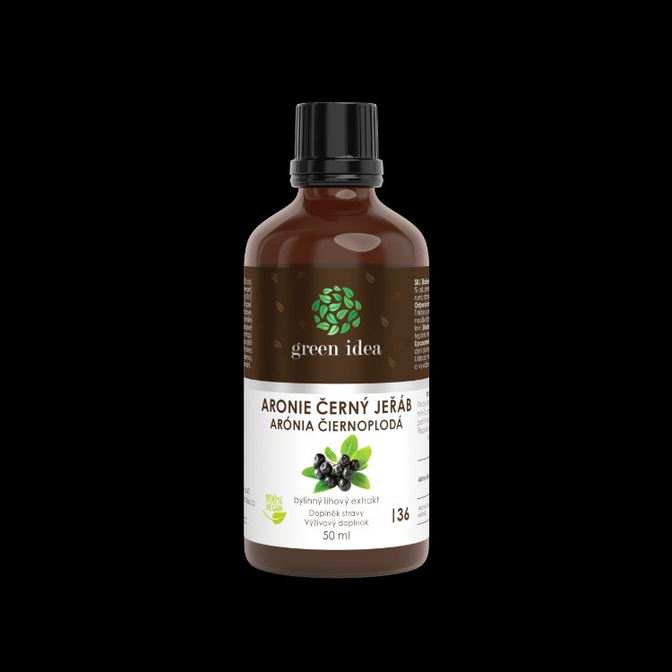 Obrázok z Arónia – čierna jarabina tinktúra – kvapky 50 ml – Green idea